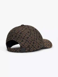 Czapki Z Daszkiem|Czapki I Szaliki*Tommy Hilfiger Żakardowa Czapka Baseballowa Z Monogramem TH BLACK