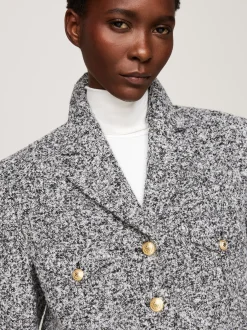 Kurtki & Płaszcze|Wełniane Płaszcze*Tommy Hilfiger Żakiet O Pudełkowym Kroju MEDIUM HEATHER GREY