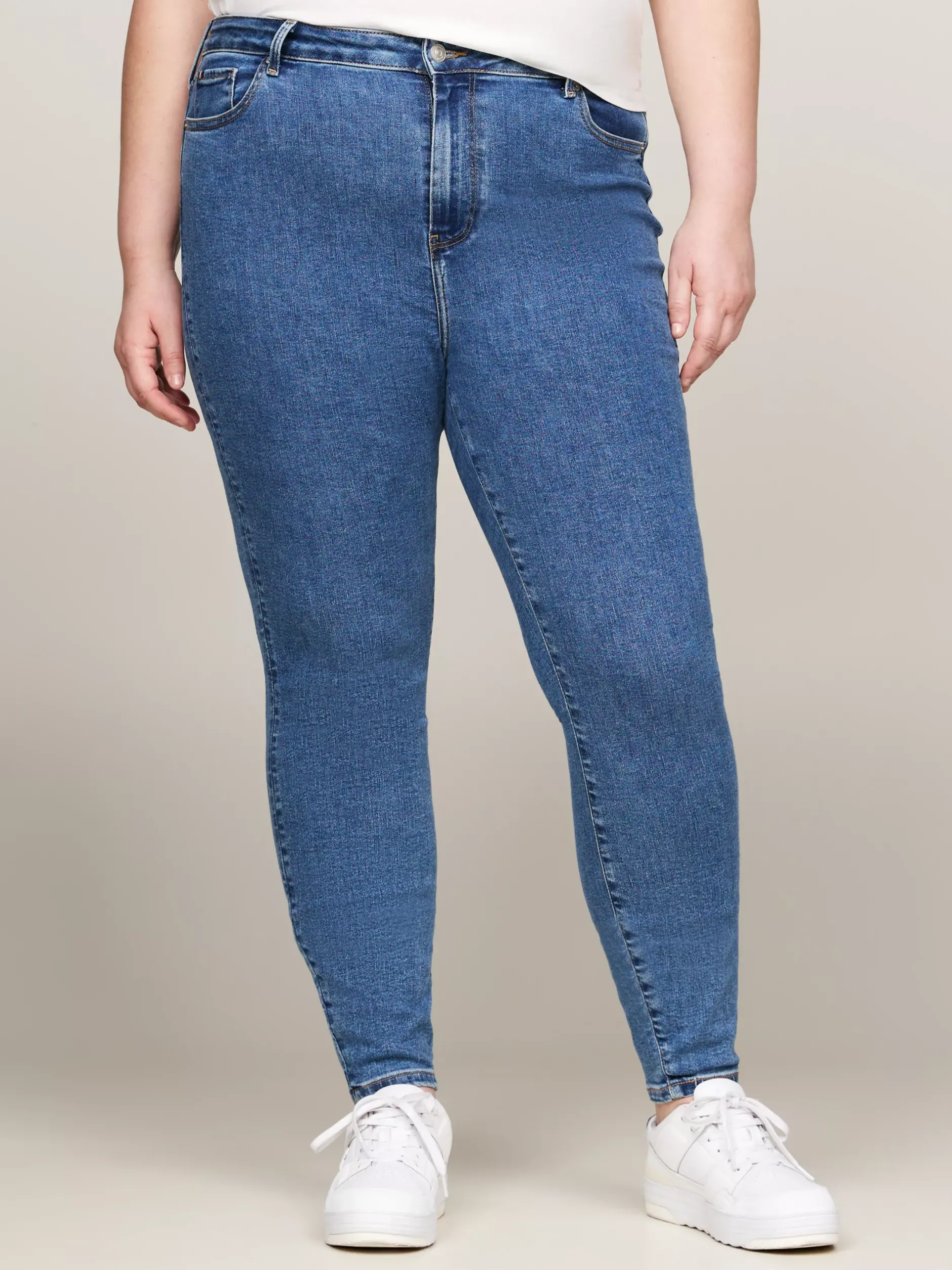 Jeansy*Tommy Hilfiger Bardzo Obcisłe Jeansy Curve Harlem ZEF