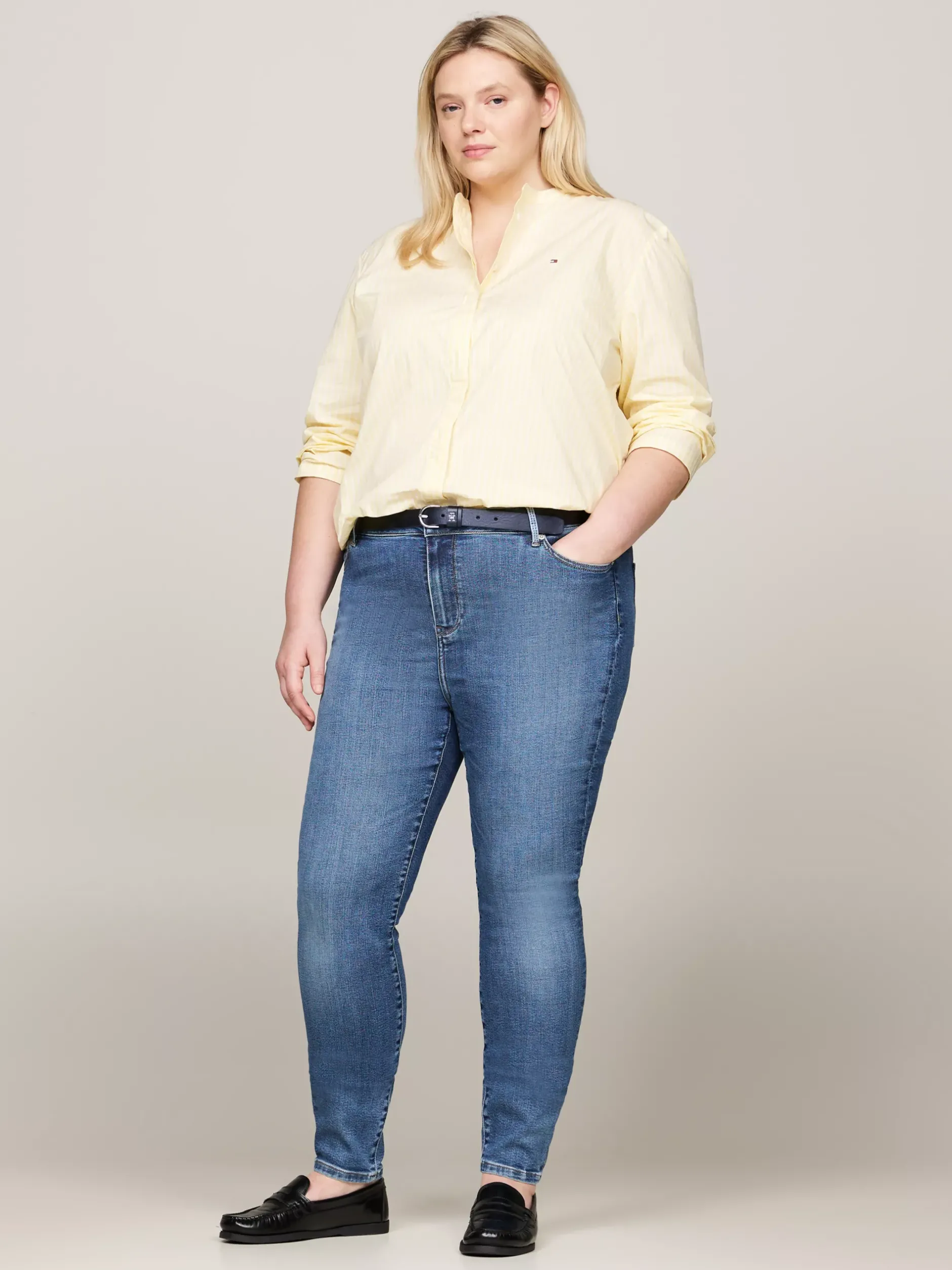 Jeansy*Tommy Hilfiger Bardzo Obcisłe Jeansy Harlem Z Kolekcji Curve BETH