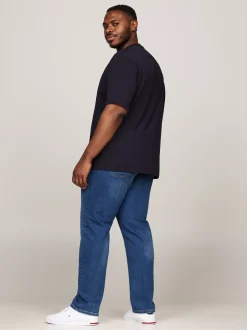 T-Shirty*Tommy Hilfiger Bardzo Wąski T-shirt Z Kolekcji Plus DESERT SKY