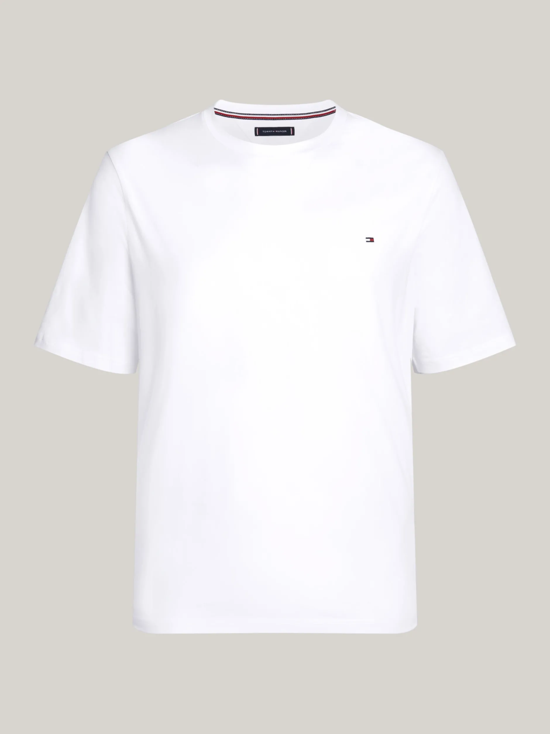 T-Shirty*Tommy Hilfiger Bardzo Wąski T-shirt Z Kolekcji Plus WHITE