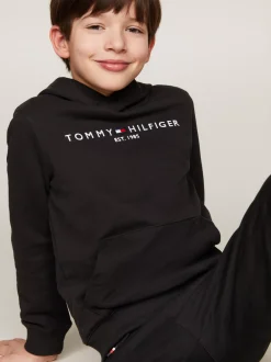 Bluzy Dresowe I Z Kapturem|Bluzy Dresowe I Z Kapturem*Tommy Hilfiger Bawełniana Bluza Essential Z Kapturem I Logo BLACK