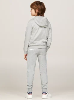 Bluzy Dresowe I Z Kapturem|Bluzy Dresowe I Z Kapturem*Tommy Hilfiger Bawełniana Bluza Essential Z Kapturem I Logo LIGHT GREY HEATHER