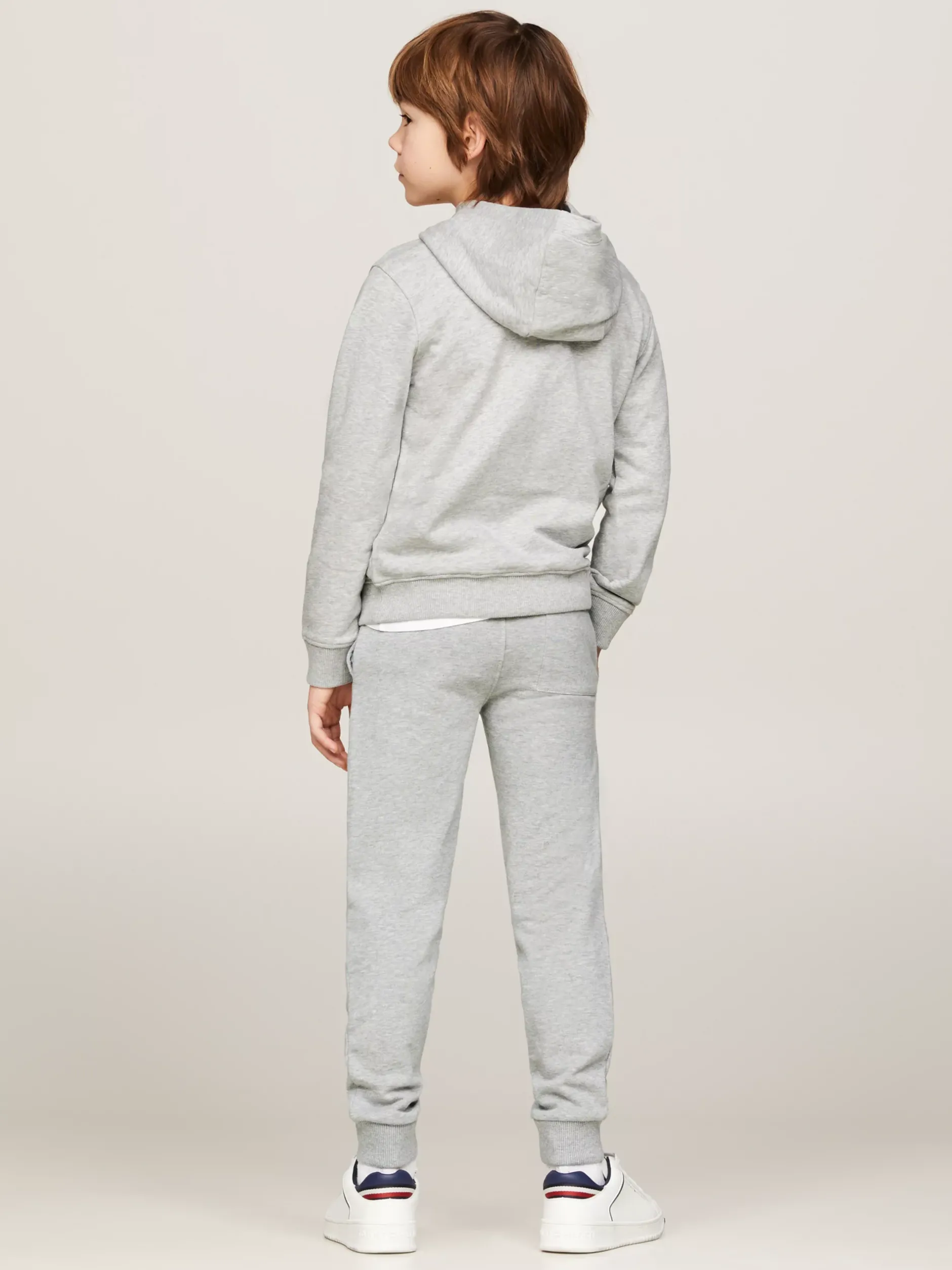 Bluzy Dresowe I Z Kapturem|Bluzy Dresowe I Z Kapturem*Tommy Hilfiger Bawełniana Bluza Essential Z Kapturem I Logo LIGHT GREY HEATHER