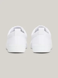 Sneakersy*Tommy Hilfiger Bawełniane Buty Sportowe Poniżej Kostki WHITE
