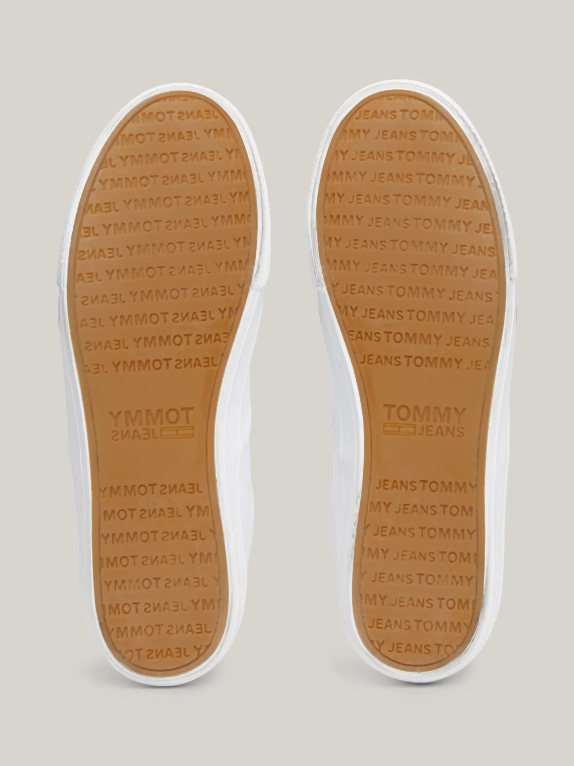Sneakersy*Tommy Hilfiger Bawełniane Buty Sportowe Poniżej Kostki WHITE