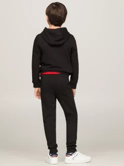 Spodnie, Szorty I Spódnice|Spodnie I Szorty*Tommy Hilfiger Bawełniane Joggery Essential Z Logo BLACK
