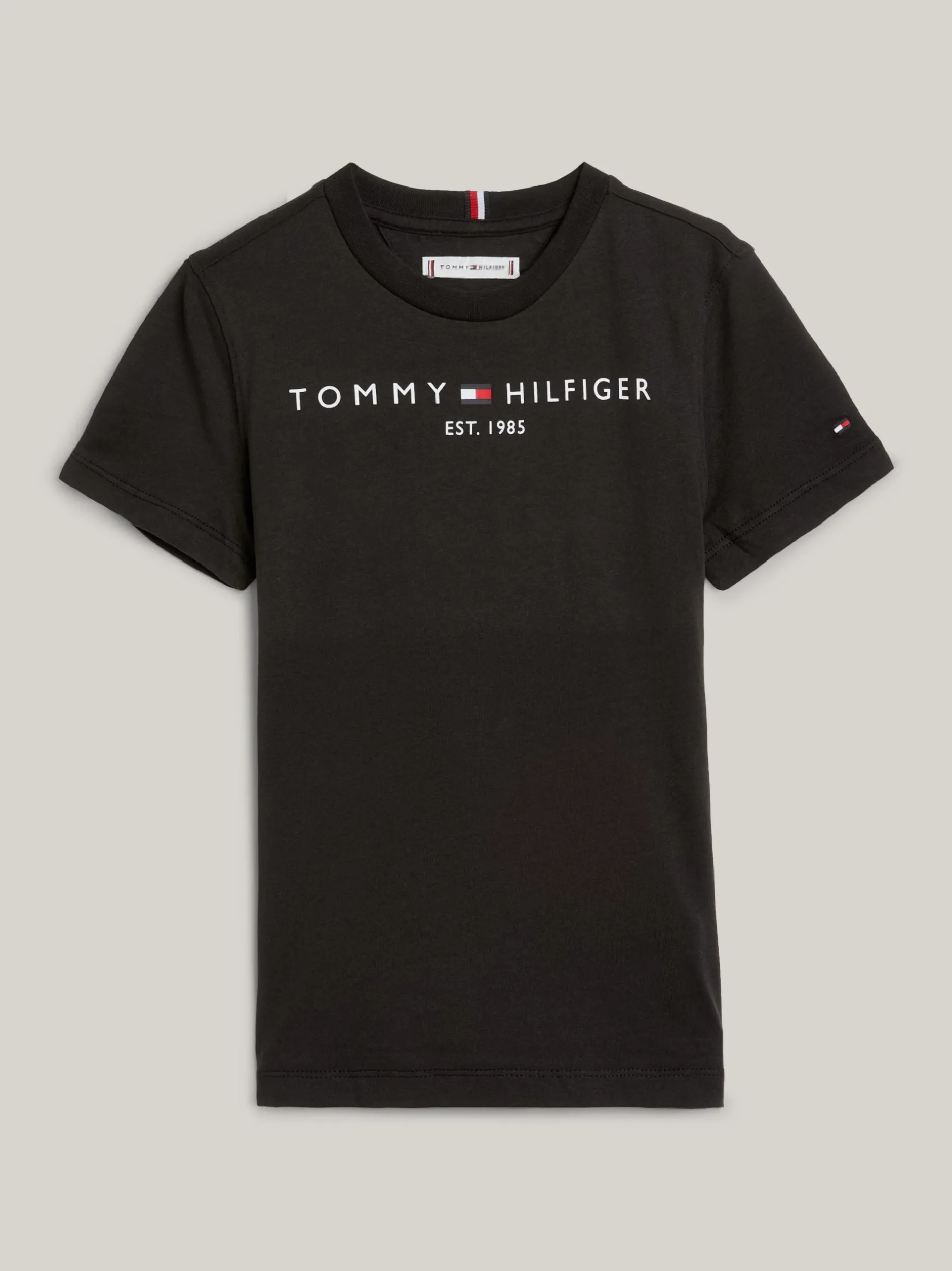 Topy I T-Shirty|T-Shirty I Koszulki Polo*Tommy Hilfiger Bawełniany T-shirt Essential Z Logo BLACK