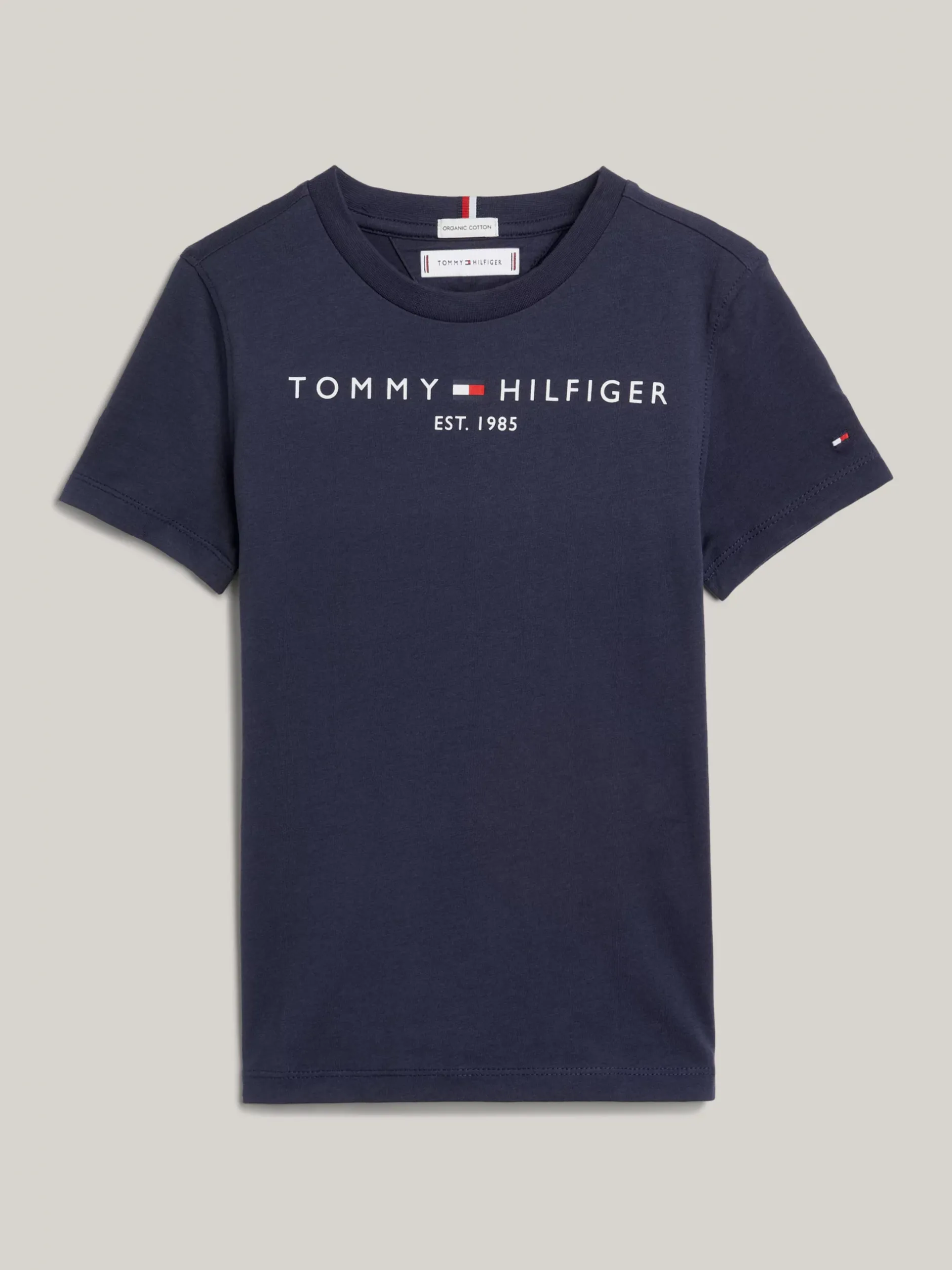 Topy I T-Shirty|T-Shirty I Koszulki Polo*Tommy Hilfiger Bawełniany T-shirt Essential Z Logo TWILIGHT NAVY