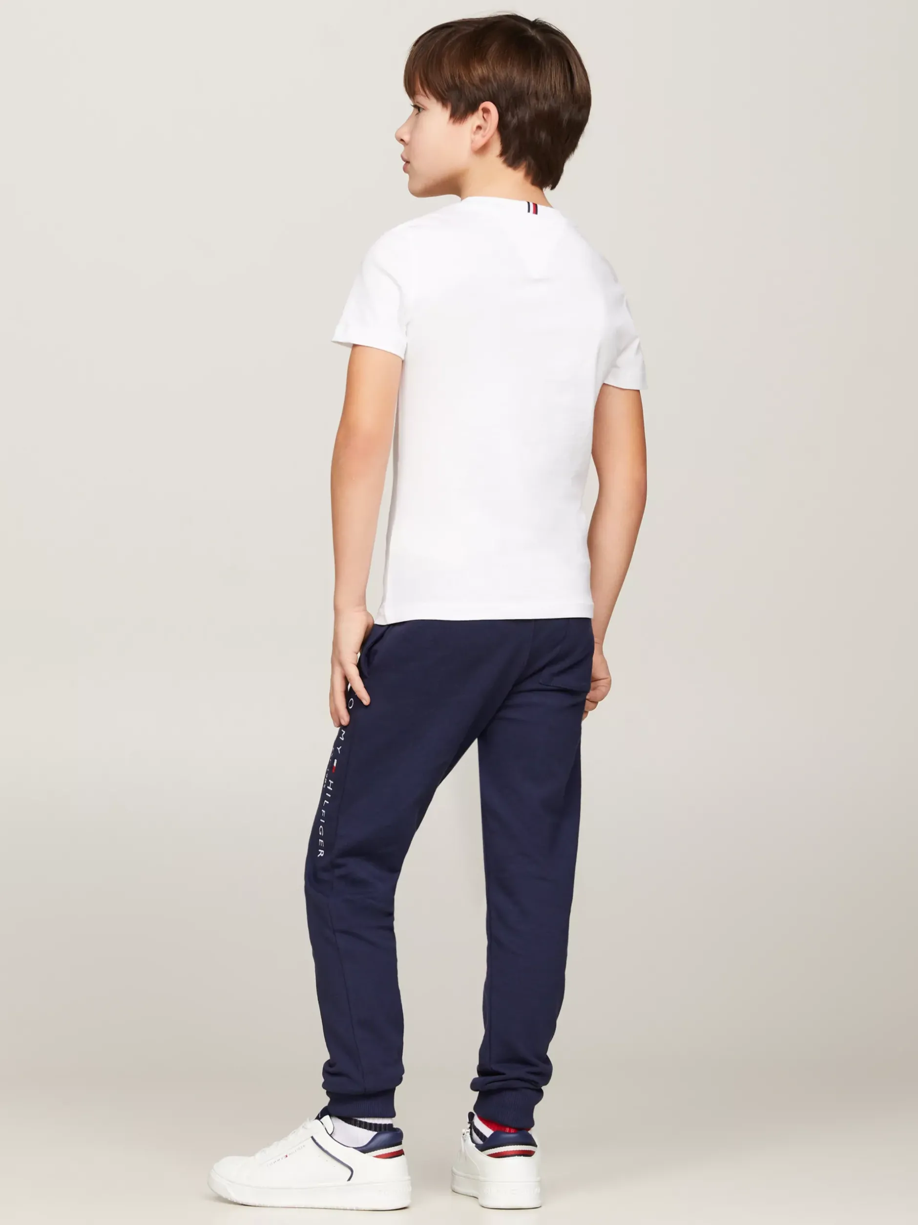 Topy I T-Shirty|T-Shirty I Koszulki Polo*Tommy Hilfiger Bawełniany T-shirt Essential Z Logo WHITE
