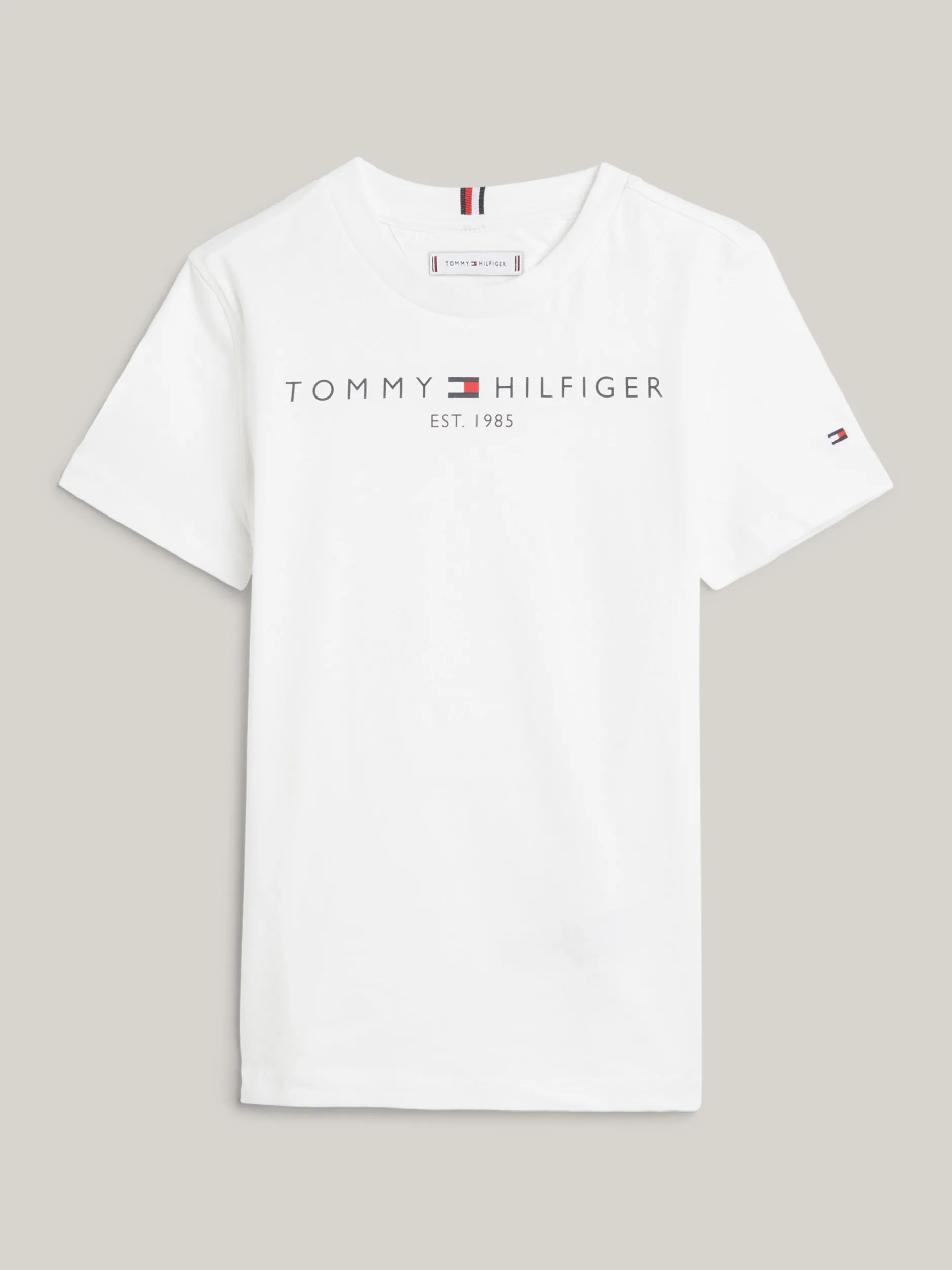 Topy I T-Shirty|T-Shirty I Koszulki Polo*Tommy Hilfiger Bawełniany T-shirt Essential Z Logo WHITE