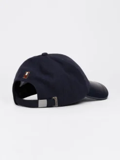 Czapki Z Daszkiem|Czapki I Szaliki*Tommy Hilfiger Bejsbolówka Corporate Z Mieszanki Wełny SPACE BLUE