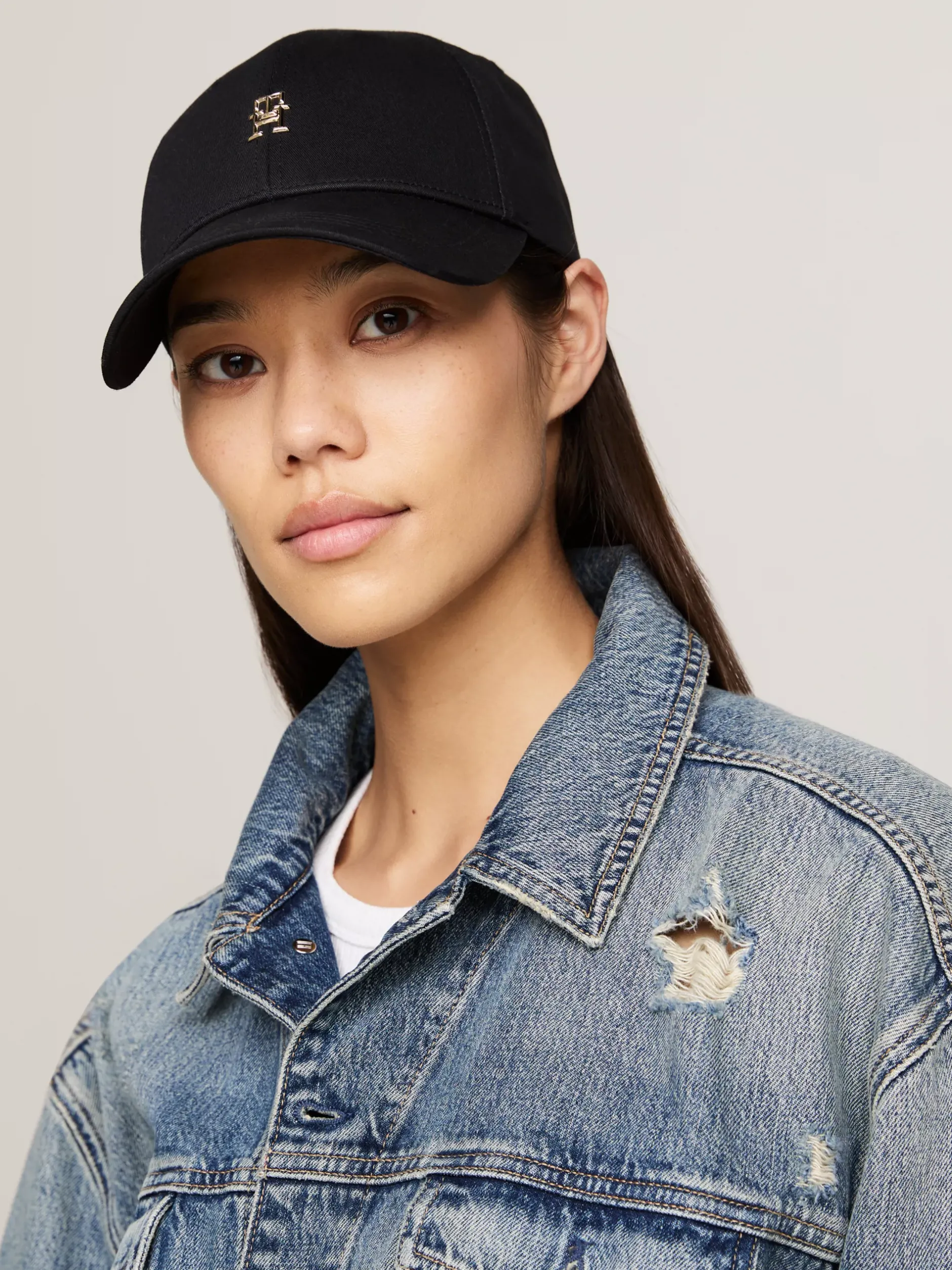 Czapki Z Daszkiem|Czapki I Szaliki*Tommy Hilfiger Bejsbolówka Z Monogramem TH BLACK