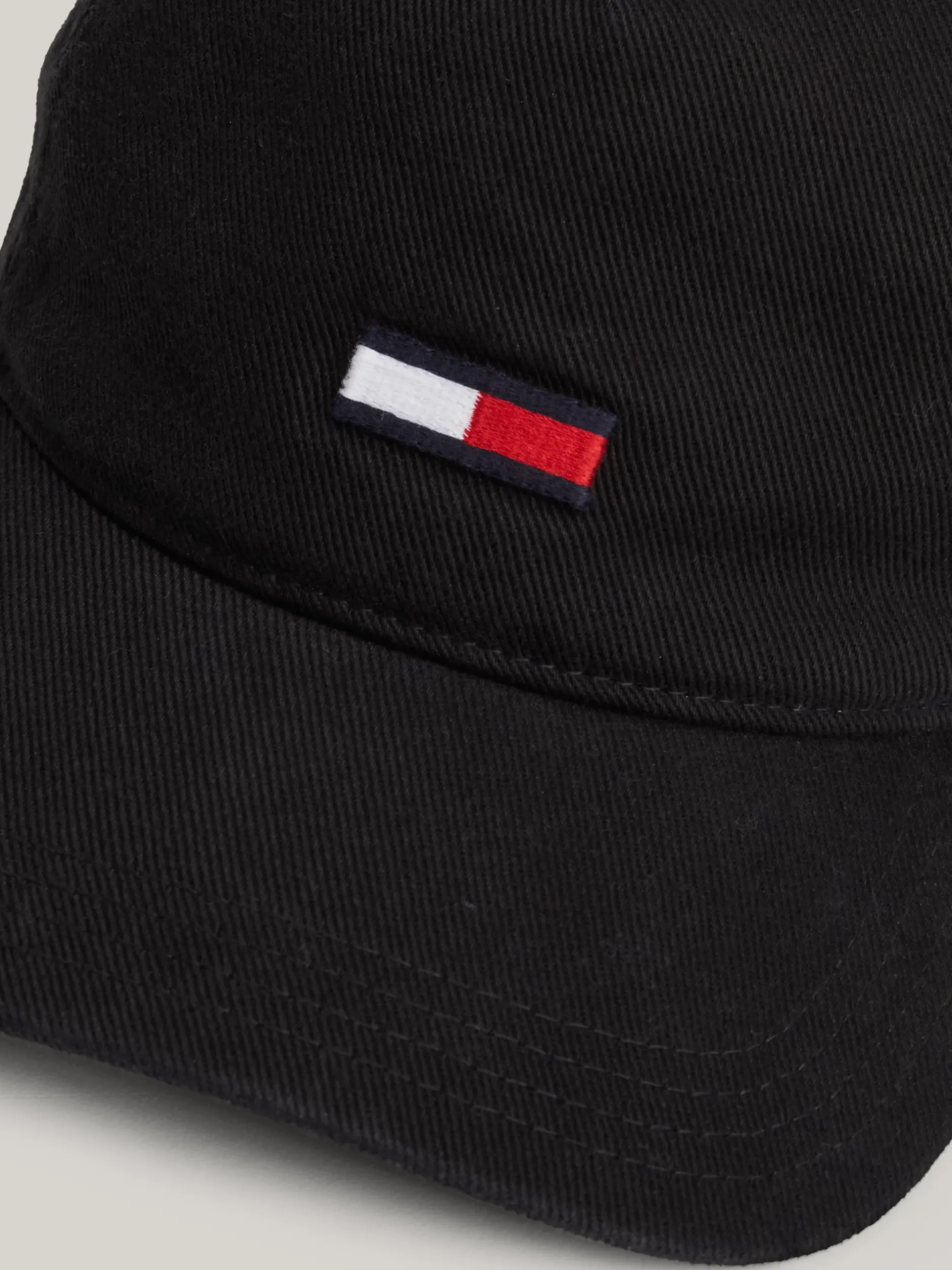 Czapki Z Daszkiem|Czapki I Szaliki*Tommy Hilfiger Bejsbolówka Z Podłużną Flagą BLACK