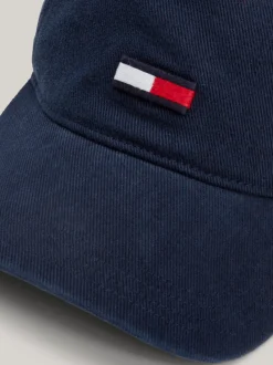Czapki Z Daszkiem|Czapki I Szaliki*Tommy Hilfiger Bejsbolówka Z Podłużną Flagą DARK NIGHT NAVY