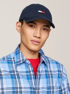 Czapki Z Daszkiem|Czapki I Szaliki*Tommy Hilfiger Bejsbolówka Z Podłużną Flagą DARK NIGHT NAVY