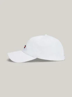 Czapki Z Daszkiem|Czapki I Szaliki*Tommy Hilfiger Bejsbolówka Z Podłużną Flagą WHITE