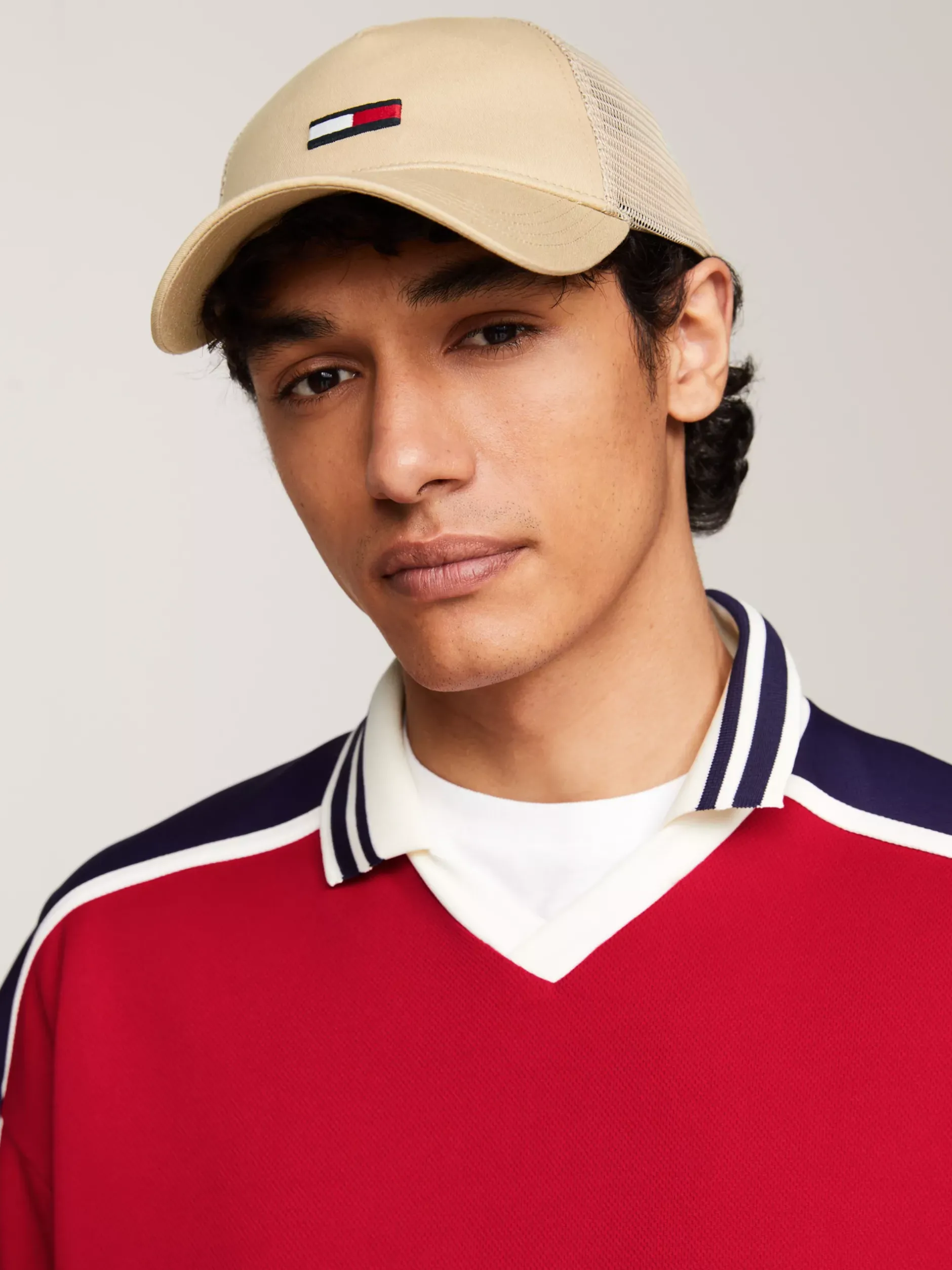 Czapki Z Daszkiem|Czapki I Szaliki*Tommy Hilfiger Bejsbolówka Z Siateczką I Podłużną Flagą GENTLE GOLD