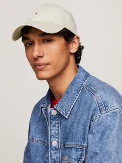 Czapki Z Daszkiem|Czapki I Szaliki*Tommy Hilfiger Bejsbolówka Z Wyhaftowanym Logo NEWSPRINT