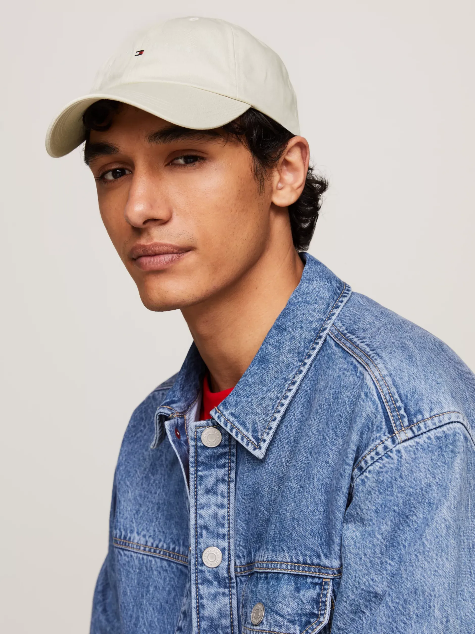 Czapki Z Daszkiem|Czapki I Szaliki*Tommy Hilfiger Bejsbolówka Z Wyhaftowanym Logo NEWSPRINT