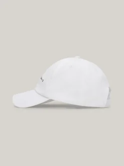 Czapki Z Daszkiem|Czapki I Szaliki*Tommy Hilfiger Bejsbolówka Z Wyhaftowanym Logo WHITE