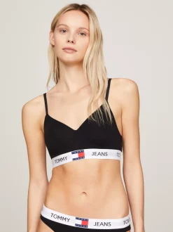 Biustonosze|Bielizna*Tommy Hilfiger Biustonosz Push-up Typu Bralette Heritage Z Logo BLACK