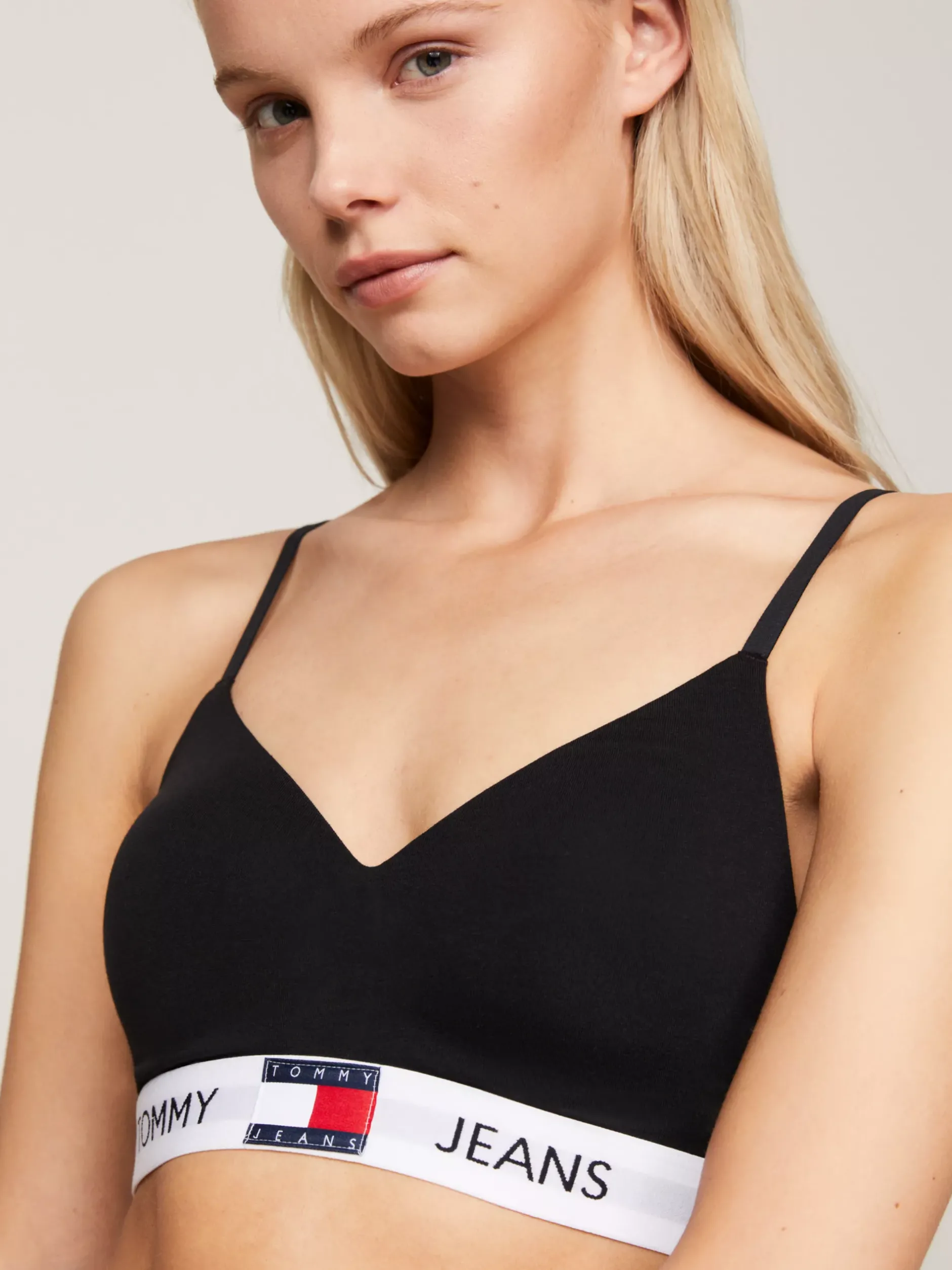 Biustonosze|Bielizna*Tommy Hilfiger Biustonosz Push-up Typu Bralette Heritage Z Logo BLACK