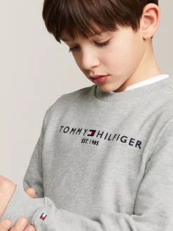 Bluzy Dresowe I Z Kapturem|Bluzy Dresowe I Z Kapturem*Tommy Hilfiger Bluza Essential Z Logo LIGHT GREY HEATHER
