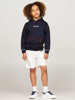 Bluzy Dresowe I Z Kapturem*Tommy Hilfiger Bluza Hilfiger Monotype Z Kapturem DESERT SKY