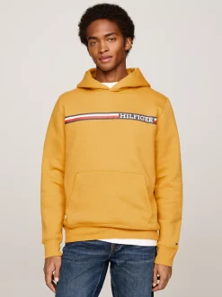 Bluzy Dresowe & Z Kapturem*Tommy Hilfiger Bluza O Regularnym Kroju Z Kapturem CITY YELLOW