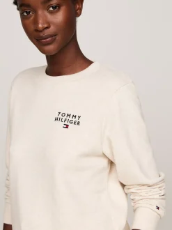 Stroje Domowe*Tommy Hilfiger Bluza TH Original Z Logo HEATHERED OAT