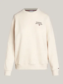 Stroje Domowe*Tommy Hilfiger Bluza TH Original Z Logo HEATHERED OAT