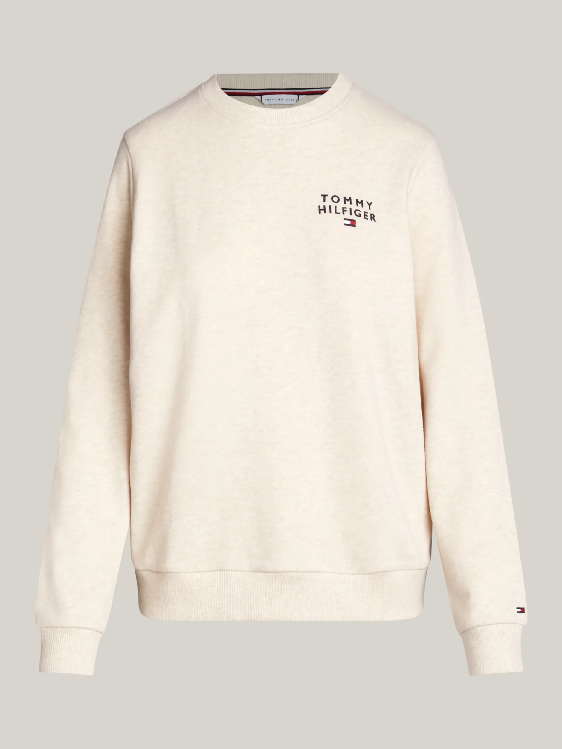 Stroje Domowe*Tommy Hilfiger Bluza TH Original Z Logo HEATHERED OAT