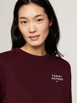Stroje Domowe*Tommy Hilfiger Bluza TH Original Z Logo DEEP BURGUNDY