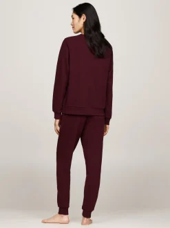Stroje Domowe*Tommy Hilfiger Bluza TH Original Z Logo DEEP BURGUNDY
