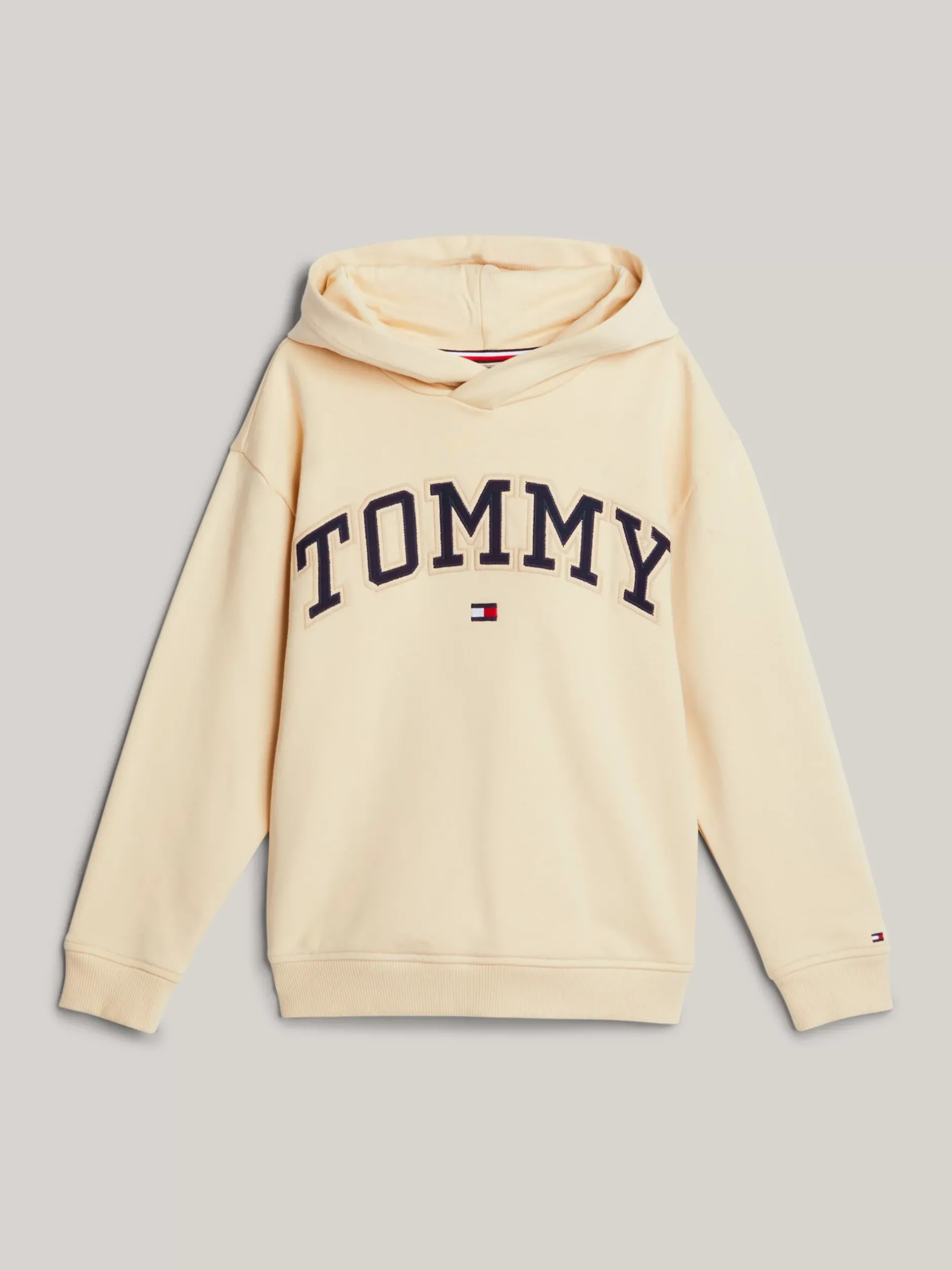 Bluzy Dresowe I Z Kapturem*Tommy Hilfiger Bluza Varsity Z Kapturem I Haftowanym Logo COUNTRY IVORY