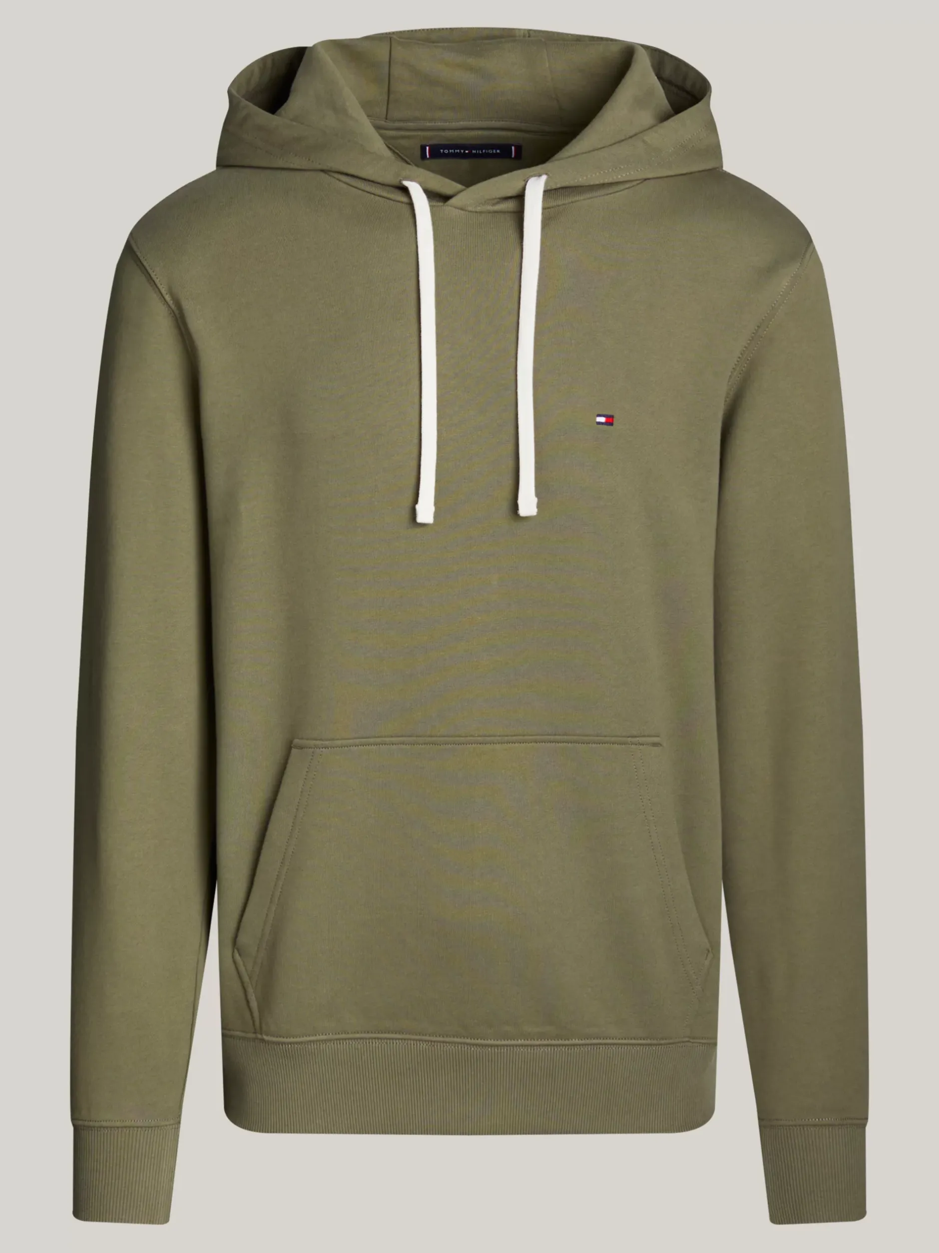 Bluzy Dresowe & Z Kapturem*Tommy Hilfiger Bluza Z Dzianiny Pętelkowej Z Wyhaftowaną Flagą BATTLE GREEN