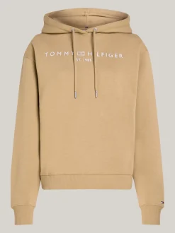 Bluzy Dresowe & Z Kapturem*Tommy Hilfiger Bluza Z Kapturem Curve CLASSIC KHAKI