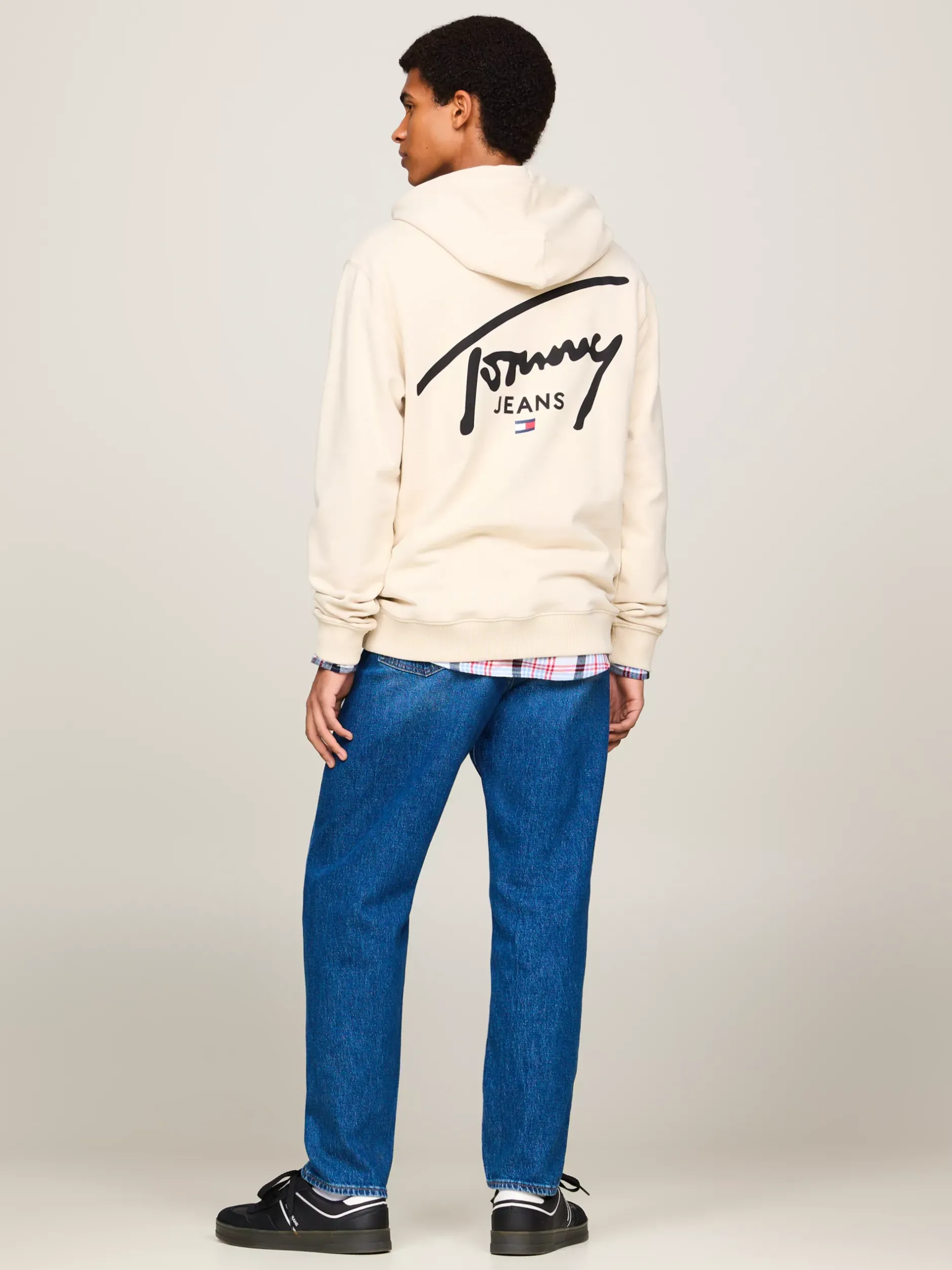 Bluzy Dresowe & Z Kapturem*Tommy Hilfiger Bluza Z Kapturem I Logo NEWSPRINT