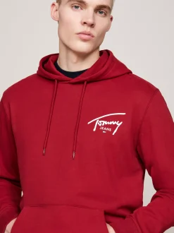 Bluzy Dresowe & Z Kapturem*Tommy Hilfiger Bluza Z Kapturem I Logo REGATTA RED