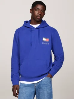 Bluzy Dresowe & Z Kapturem*Tommy Hilfiger Bluza Z Kapturem I Logo BRIGHT BLUE