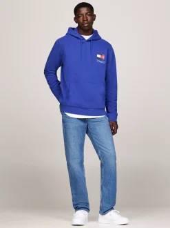 Bluzy Dresowe & Z Kapturem*Tommy Hilfiger Bluza Z Kapturem I Logo BRIGHT BLUE