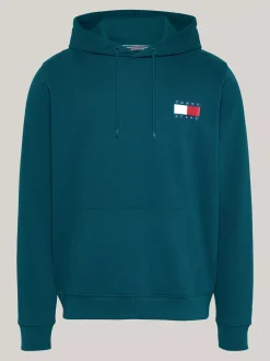 Bluzy Dresowe & Z Kapturem*Tommy Hilfiger Bluza Z Kapturem I Logo DEEP SEAWATER