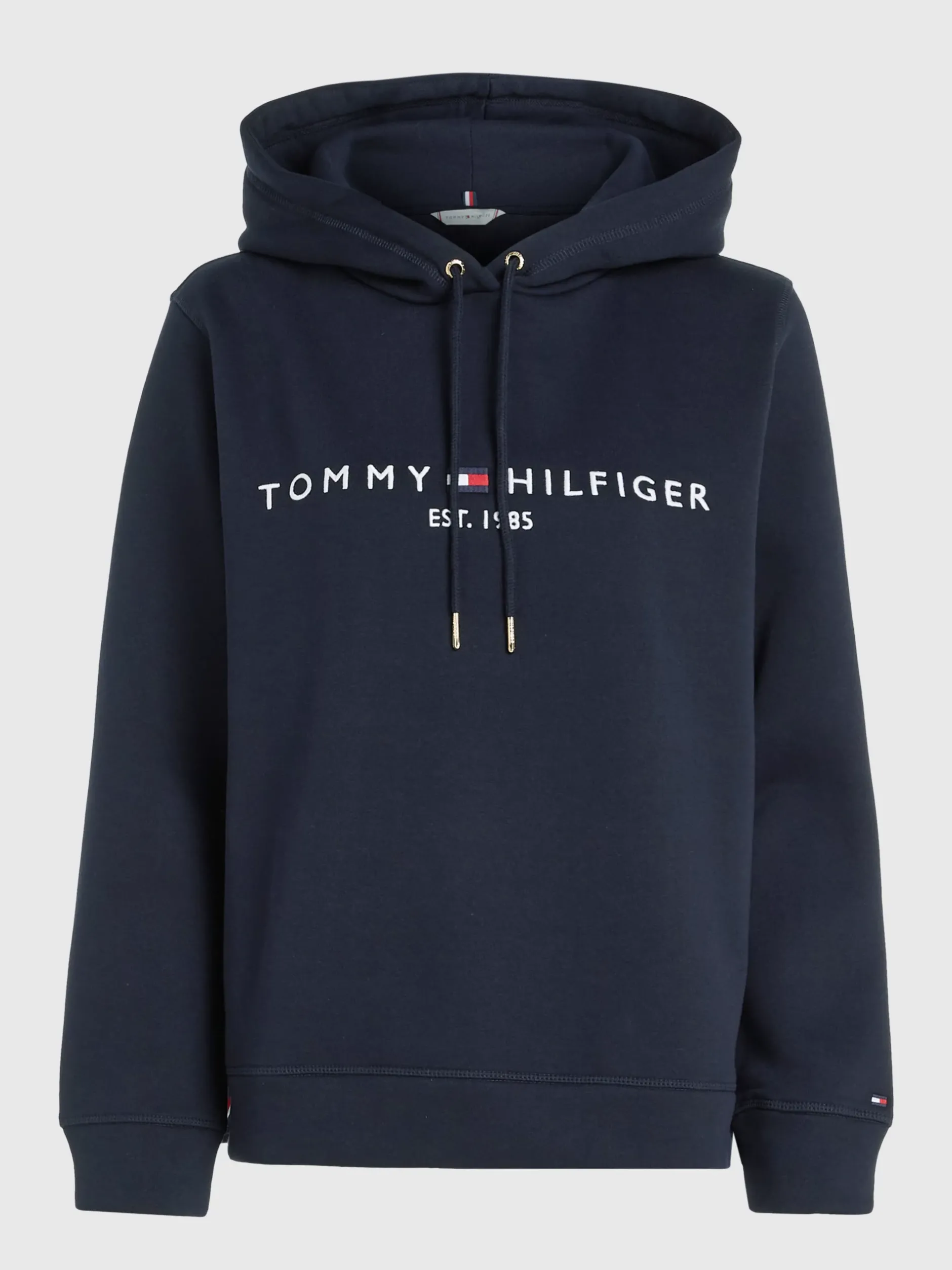 Bluzy Dresowe & Z Kapturem*Tommy Hilfiger Bluza Z Kapturem I Logo Z Kolekcji Essential DESERT SKY
