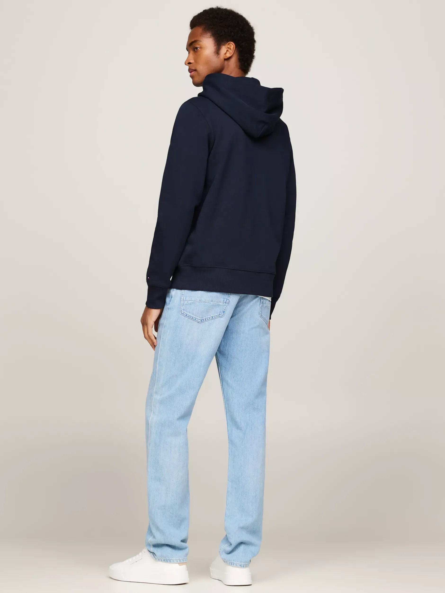 Bluzy Dresowe & Z Kapturem*Tommy Hilfiger Bluza Z Kapturem I Motywem Flagi Hilfiger DESERT SKY