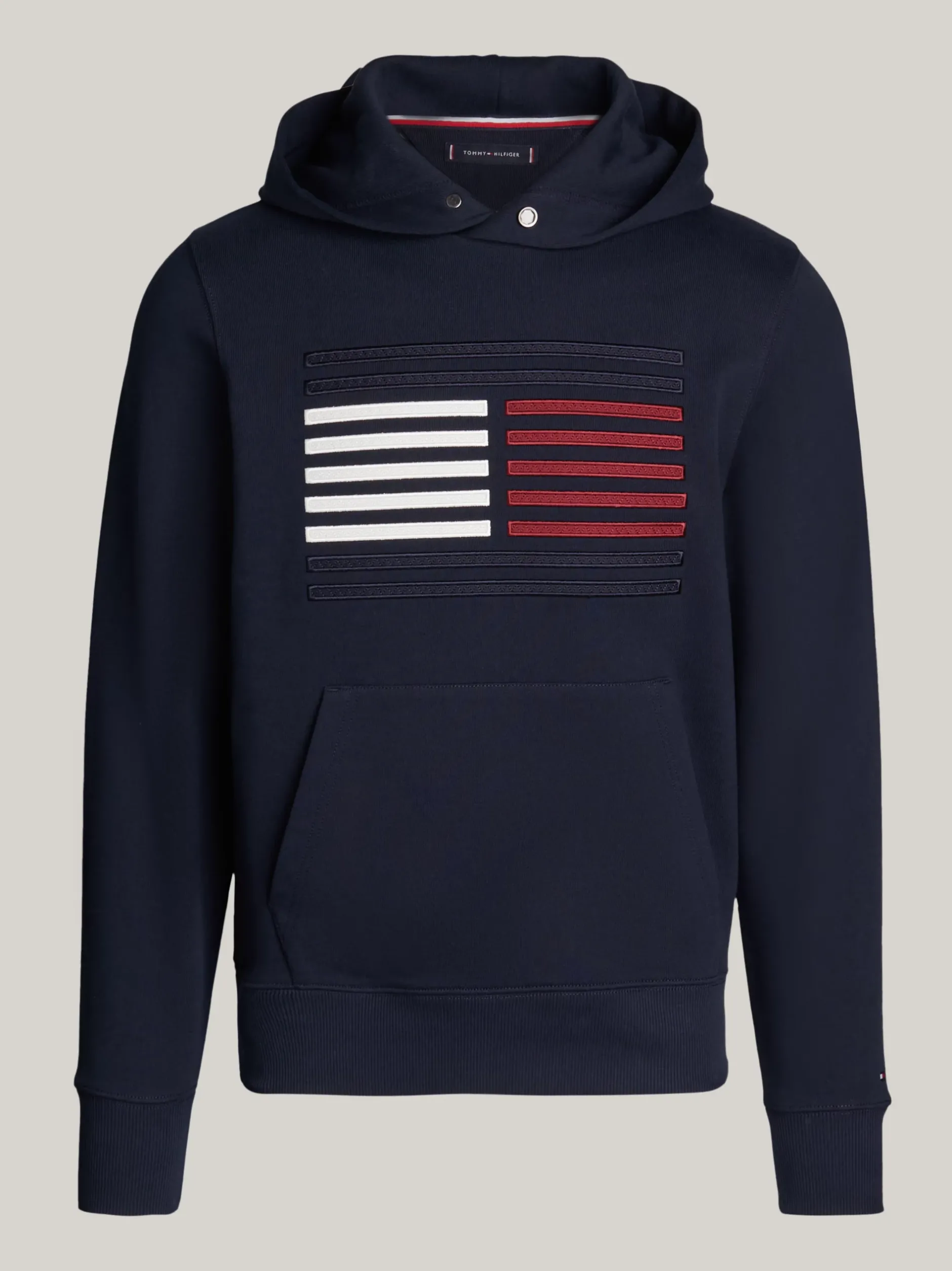Bluzy Dresowe & Z Kapturem*Tommy Hilfiger Bluza Z Kapturem I Motywem Flagi Hilfiger DESERT SKY