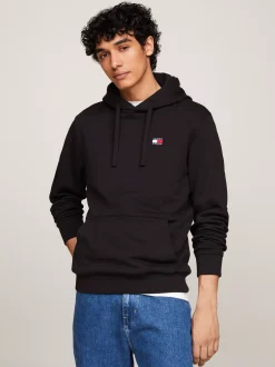 Bluzy Dresowe & Z Kapturem*Tommy Hilfiger Bluza Z Kapturem I Naszywką Tommy BLACK