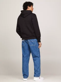 Bluzy Dresowe & Z Kapturem*Tommy Hilfiger Bluza Z Kapturem I Naszywką Tommy BLACK