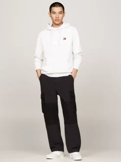 Bluzy Dresowe & Z Kapturem*Tommy Hilfiger Bluza Z Kapturem I Naszywką Tommy SILVER GREY HTR
